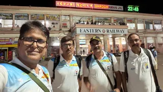 मुजफ्फरपुर में शहीद खुदी राम बोस केन्द्रीय कारा के चले पूर्व सैनिक।