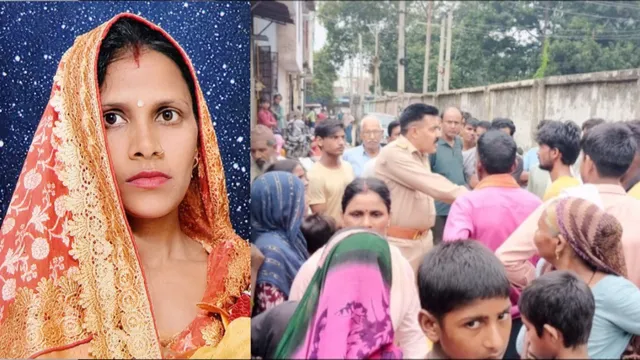 सड़क पर पड़ा रहा शव, 3 घंटे तक हंगामा: कुंदरकी में महिला की हत्या के बाद भागे ससुराली, गले पर मिले चोट के निशान