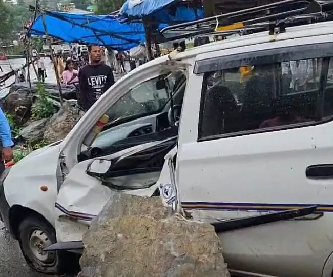 Aani Car Landslide