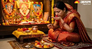 आचमन के बिना अधूरी है पूजा (AI-Generated Image)