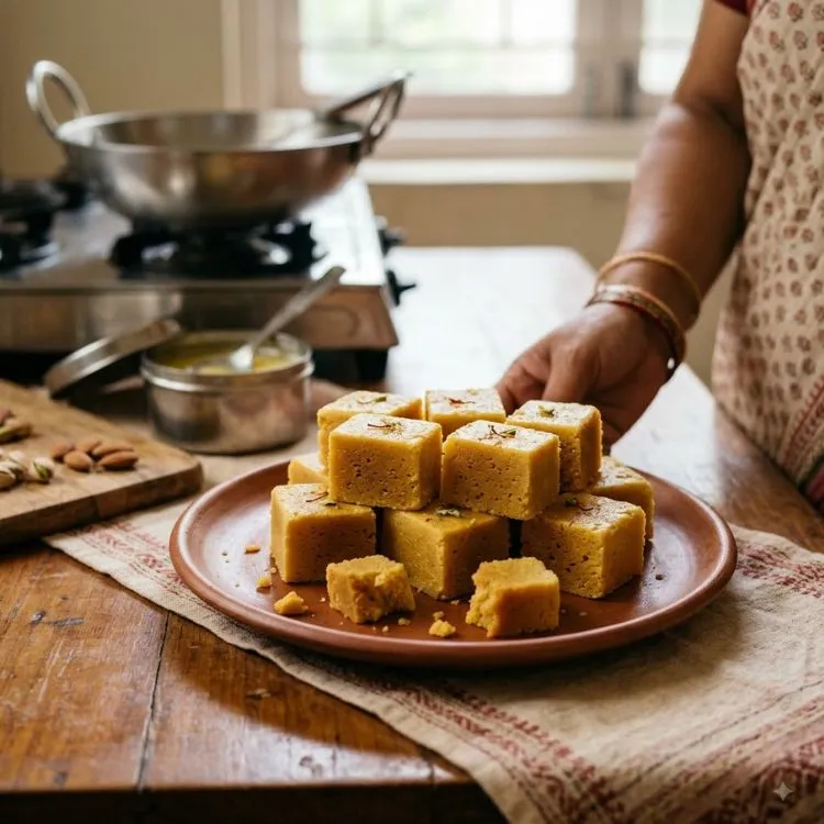 Halwai Style Soft Mysore Pak Recipe