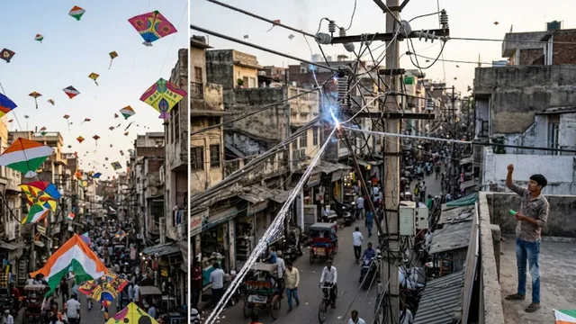 स्वतंत्रता दिवस से पहले दिल्ली में पतंगबाजी का खतरा, जानलेवा मांझे पर बिजली कंपनियां अलर्ट