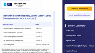 SBI Clerk 2026 Notification : जूनियर एसोसिएट भर्ती के लिए आवेदन शुरू।