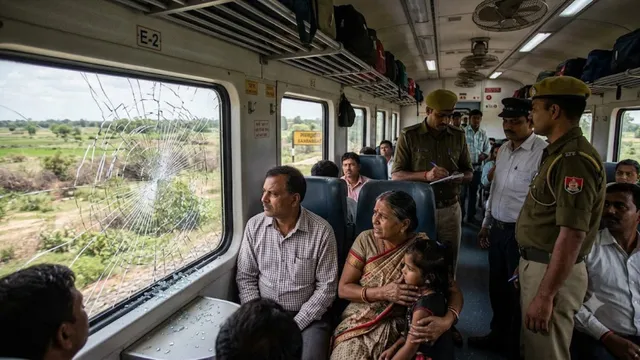 गंगाघाट स्टेशन के पास हावड़ा-रांची जनशताब्दी एक्सप्रेस पर पथराव, E-2 कोच का शीशा टूटा; बाल-बाल बचे यात्री