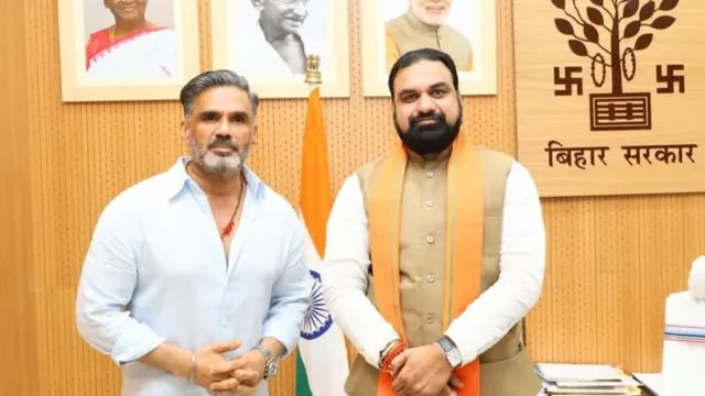 बिहार में बनेगी सुनील शेट्टी की अगली फिल्म, सीएम सम्राट चौधरी से की मुलाकात