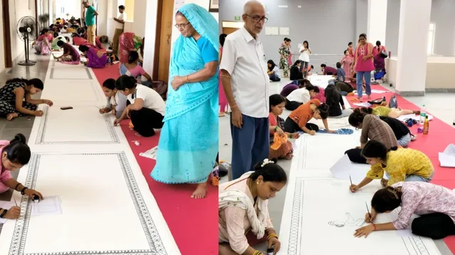 बिहार में विश्व रिकॉर्ड की तैयारी, 108 मीटर लंबे कैनवास पर आकार ले रही रामायण की 51 कथाएं
