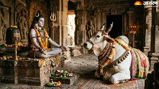 आखिर शिवलिंग की तरफ क्यों होता है नंदी का मुख? (AI-Generated Image)