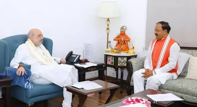 गृहमंत्री अमित शाह से मिले डिप्टी CM केशव प्रसाद मौर्य, यूपी चुनाव की रणनीति पर मंथन