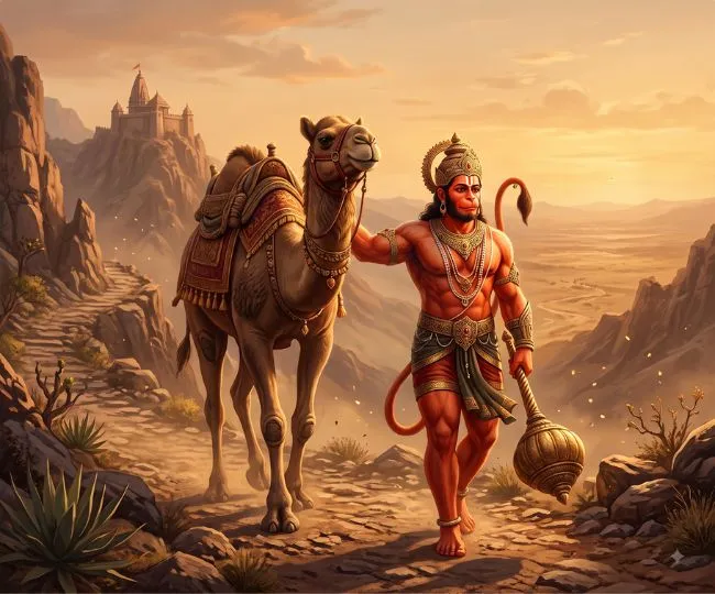 lord hanuman and camel symbolism unheard story of overcoming life challenges
