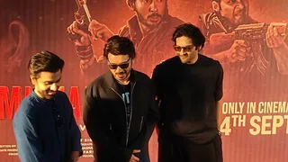 'मिर्जापुर: द मूवी' के कलाकार अली फजल, दिव्येंदु शर्मा व जितेंद्र कुमार