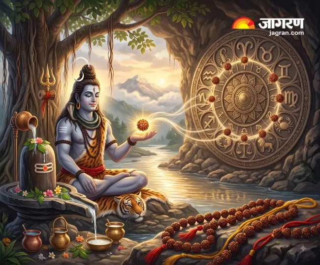wear rudraksha in sawan month according to zodiac sign rashi astrology rules lord shiva