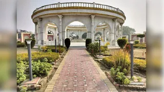 गांधी समाधि।