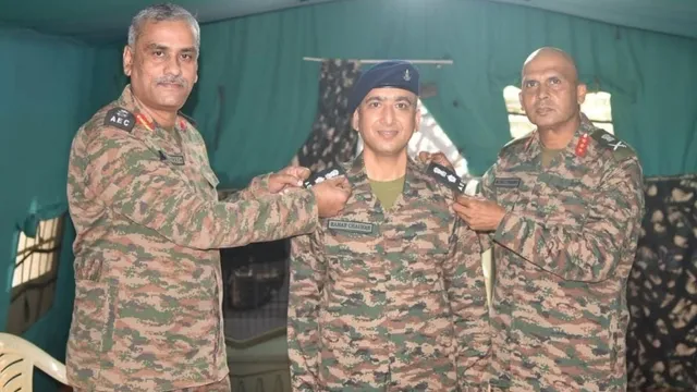 लेफ्टिनेंट कर्नल बने हिमाचल प्रदेश के बैजनाथ निवासी रमन चौहान।