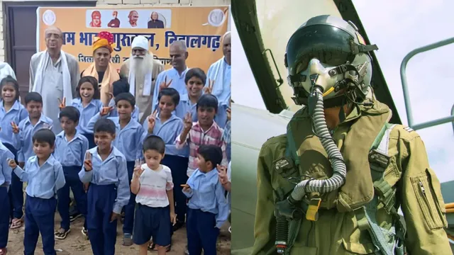 वायुसेना में पायलट बने चरखी दादरी के नितिन सांगवान, गांव के लोगों ने किया सम्मानित
