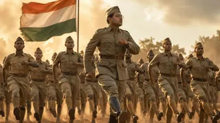 आजाद हिन्द फौज का शंखनाद था यह गीत 'कदम-कदम बढ़ाए जा' (Image Source: AI Generated)
