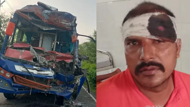 कोडरमा में भीषण सड़क हादसा: श्रद्धालुओं से भरी बस की ट्रक से टक्कर, नेपाल के 12 वर्षीय बच्चे की मौत; 50 घायल
