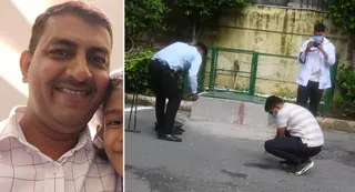 पशु चिकित्सक परमात्मा सिंह के आत्महत्या किये जाने की सूचना मिलते ही घटनास्थल पर जांच करती फारेंसिक टीम। जागरण