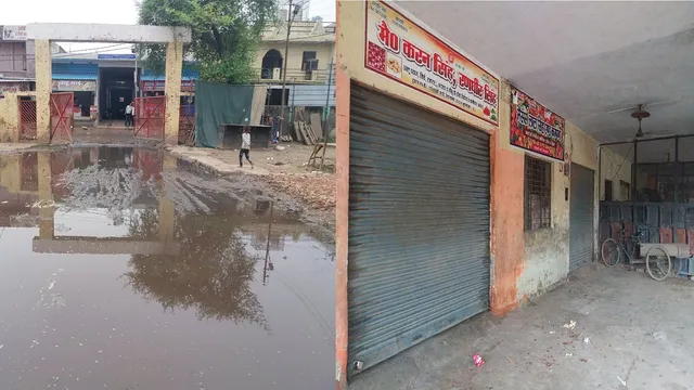 बुलंदशहर: 'हाईवे से नीचे दबी' सिकंदराबाद मंडी, बदहाली के विरोध में आढ़तियों का हल्लाबोल; गाजियाबाद-नोएडा तक सप्लाई ठप 

