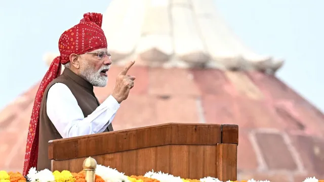 स्वतंत्रता दिवस पर पीएम मोदी का बड़ा संदेश (फोटो - PTI)