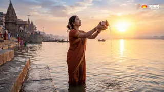 रविवार को सूर्य देव की पूजा । (Picture Credit- AI Generated)