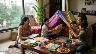 बारिश के मौसम में बच्चों को मोबाइल से दूर रखने और फैमिली बॉन्डिंग बढ़ाने के बेहतरीन टिप्स (Image Source: AI-Generated)