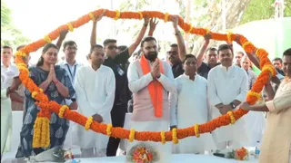 सरदार वल्लभभाई पटेल की प्रतिमा अनावरण कार्यक्रम में पहुंचे थे स्वास्थ्य मंत्री; पहली बार झाझा आने पर जुटी थी भारी भीड़