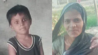 मालगाड़ी की चपेट में आकर मृत बेटी देविका व मां कबूतरा देवी की फाइल फोटो।