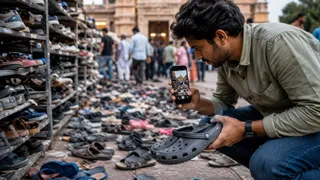 महाकाल मंदिर के बाहर जूते-चप्पल के ढेर में उलझा भक्त, ChatGPT ने चुटकी में खोज निकाली खोई चप्पलों की जोड़ी - ai finds lost slippers at ujjain mahakal temple via chatgpt