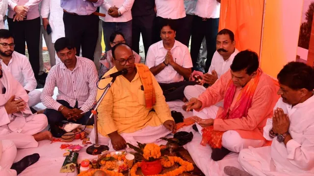 मऊ में बनेगा यूपी का पांचवां आधुनिक नागरिक सुविधा केंद्र, मंत्री एके शर्मा ने किया भूमिपूजन