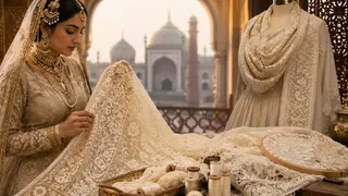 लखनऊ की चिकनकारी का मुगल काल से कनेक्शन (Image Source: AI Generated)