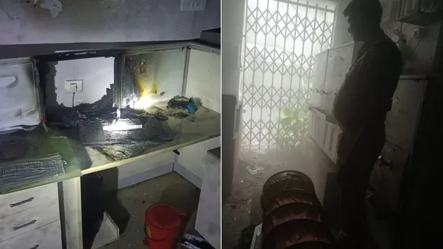 लखनऊ में खाद्य प्रसंस्करण निदेशालय के जनसंपर्क कक्ष में लगी आग, कंप्यूटर और फर्नीचर जला