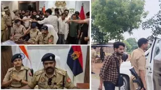झांसी के वरिष्ठ पुलिस अधीक्षक, बीबीजीटीएस मूर्ति व पुलिस अधीक्षक, साइबर क्राइम झांसी, अरीबा नोमान