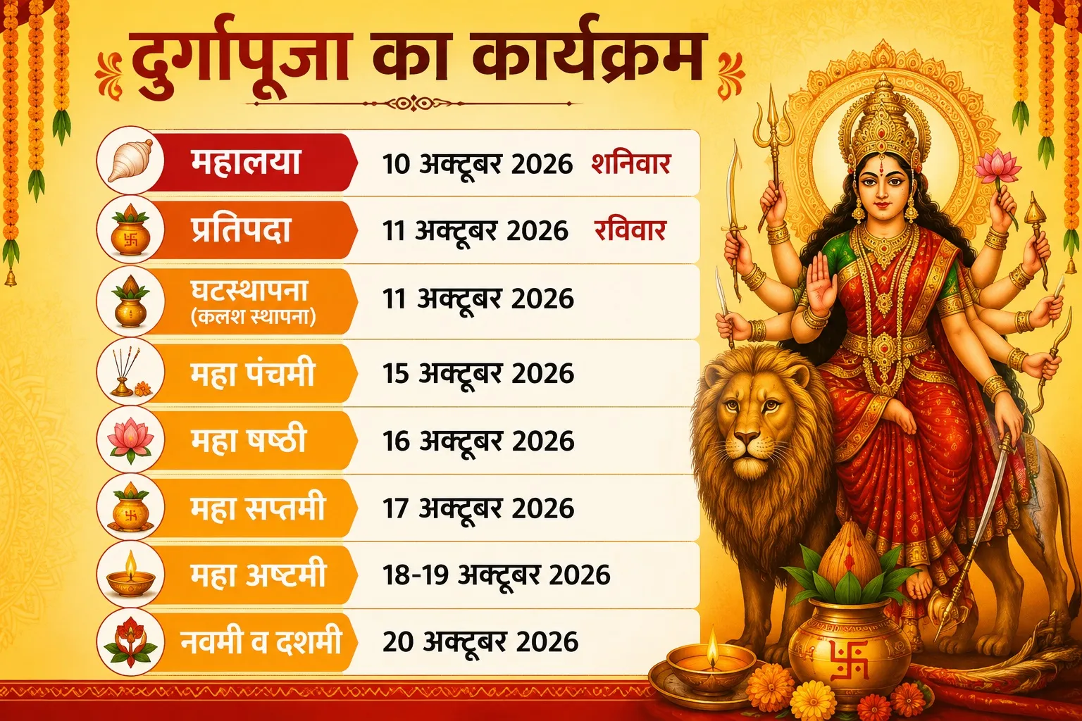 durga puja program