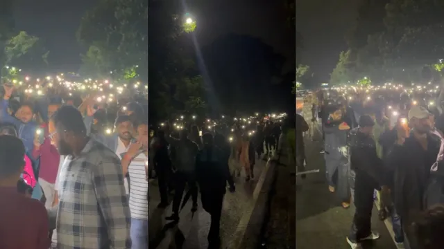 रांची में JSSC-CGL सफल अभ्यर्थियों ने निकाला फ्लैश लाइट मार्च, कहा- न्याय दो या फांसी दो