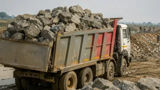 70 प्रतिशत बोल्डर सड़क से आए