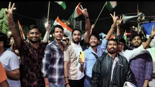 रांची में आंदोलनकारी छात्रों में जश्न काा माहौल।