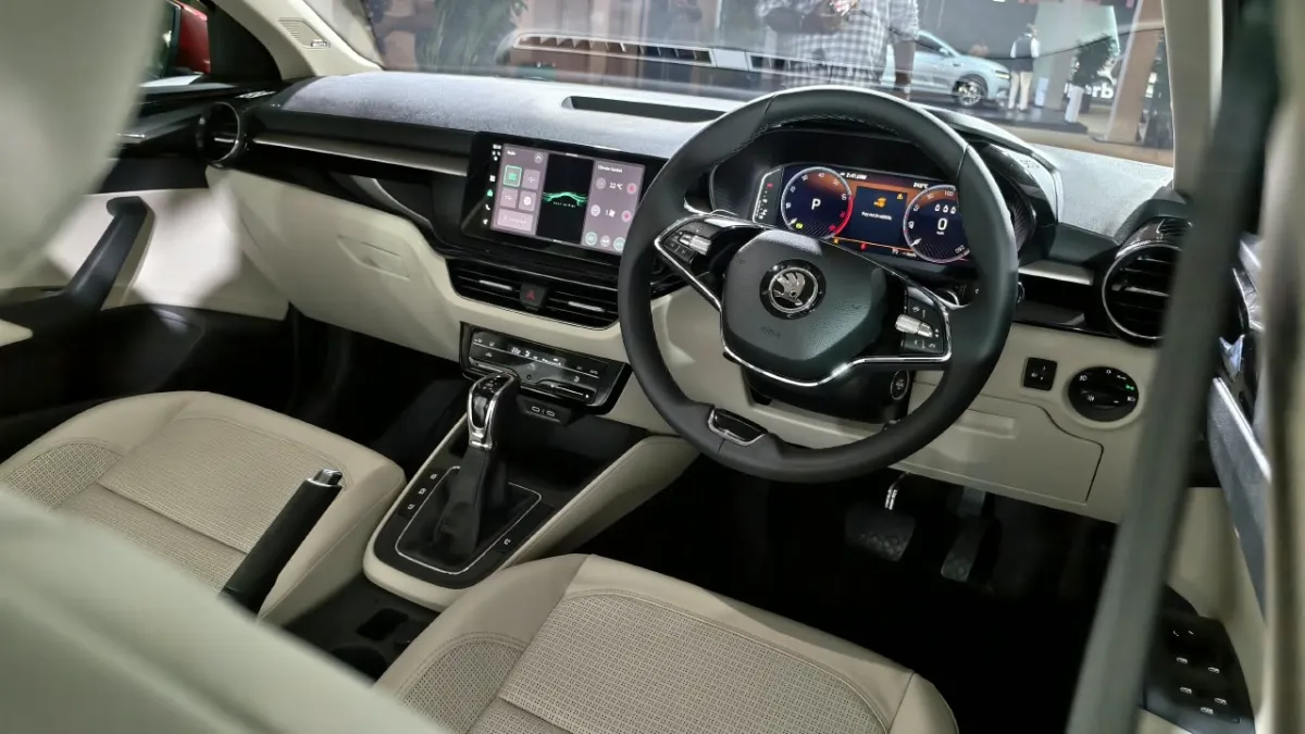 skoda slavia facelift interior