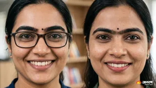 भौंहों के बीच तिल का रहस्य । (Picture Credit- AI Generated)