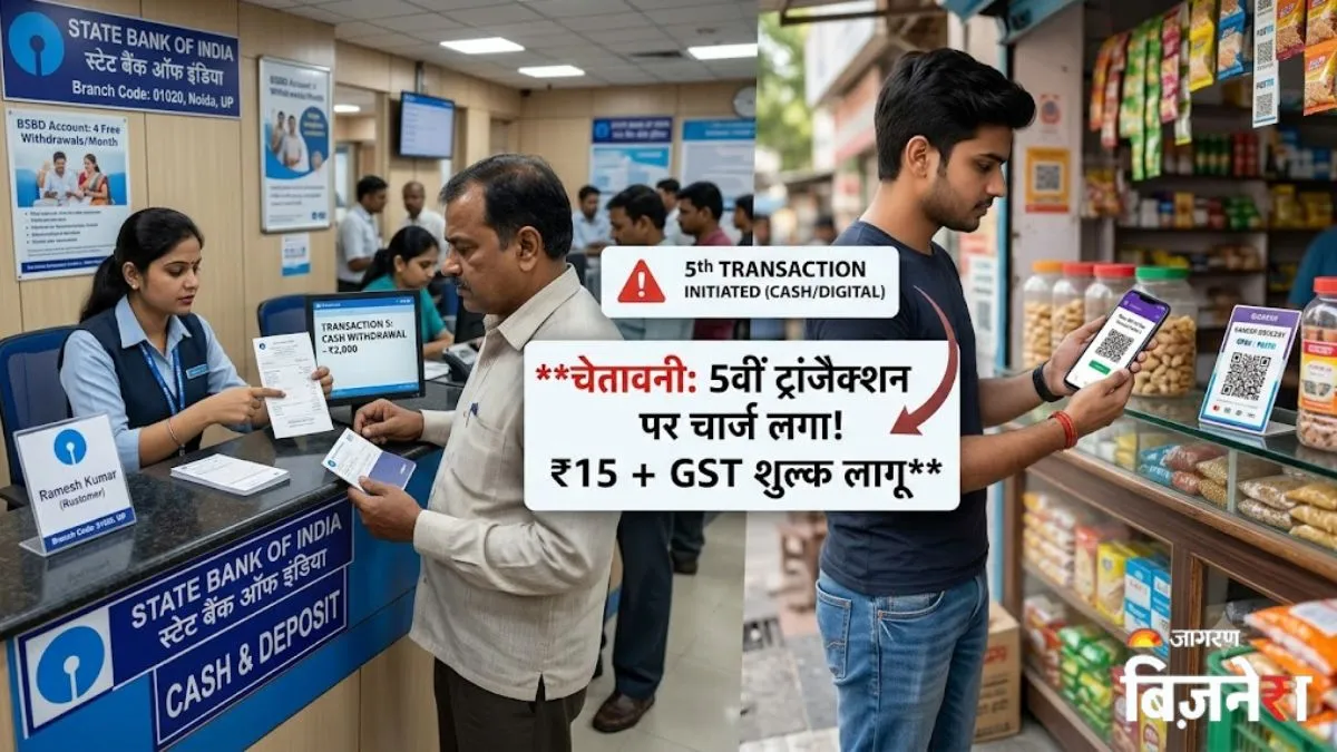 SBI यूजर्स को बड़ा झटका: 1 अक्टूबर से महीने में सिर्फ 4 बार कर पाएंगे फ्री UPI ट्रांजेक्शन, 5वीं बार लगेगा भारी चार्ज