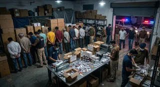 कैंसर के इलाज में इस्तेमाल होने वाली दवाओं के अवैध कारोबार करने वाले एक पैन इंडिया रैकेट का पर्दाफाश। (एआई जेनरेटेड इमेज)