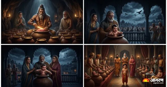 duryodhana birth story in mahabharata 101 pots and scary omens