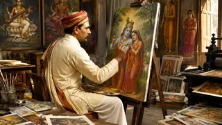 राजा रवि वर्मा : मशहूर पेंटर और आर्टिस्ट (Image Source: AI Generated)