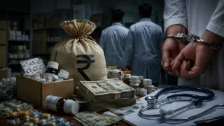 दिल्ली सरकार की केंद्रीय खरीद एजेंसी (सीपीए) में दवा और चिकित्सा उपकरणों की खरीद में घोटाला। (एआई जेनरेटेड इमेज)