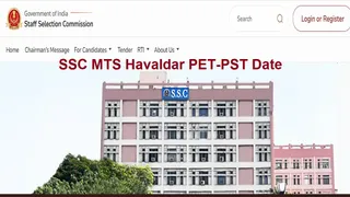 SSC MTS Havaldar PET-PST Date