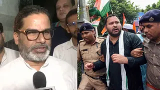 प्रशांत किशोर और तेजस्वी यादव। फाइल फोटो