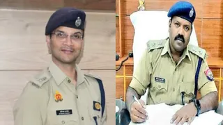 आइपीएस अविनाश पांडेय और नवनियुक्त एसएसपी बीबीजीटीएस मूर्ति।