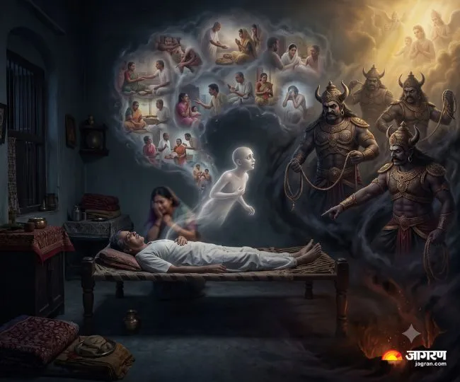 garuda purana afterlife journey what happens after death heaven hell karma