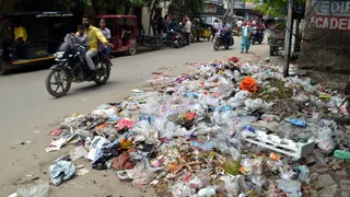 हरियाणा में कचरे के लगे ढेर (जागरण)