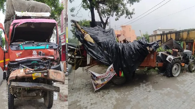 मेरठ-बुलंदशहर हाईवे पर भीषण हादसा: मिनी ट्रक ने कांवड़ियों के ट्रैक्टर को मारी टक्कर, दो की मौत और 9 घायल
