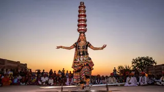 राजस्थान का भवाई लोक नृत्य (Image Source: AI Generated)